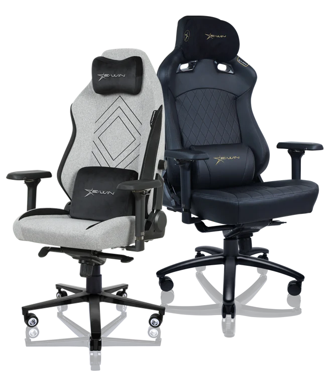 E-WIN Flash XL Size Upgraded Series Ergonomic Computer Gaming Office Chair with Pillows-FLH-XL-REV