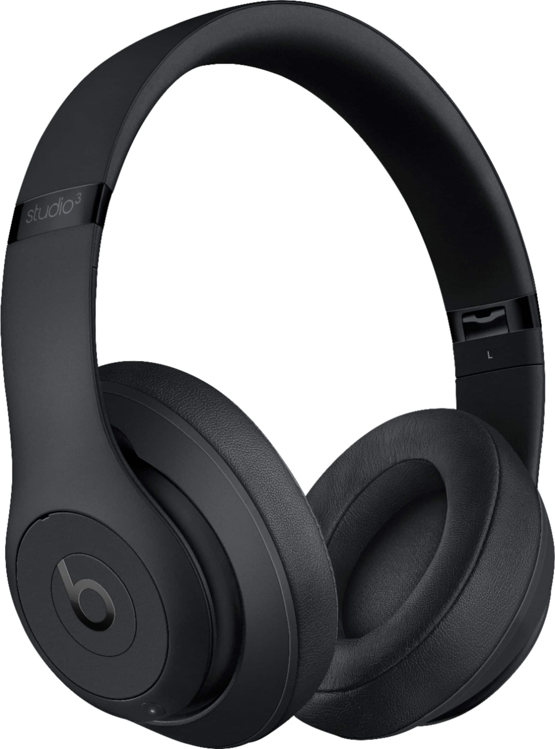Beats Studio³ Wireless Noise Cancelling Headphones Matte Black MX3X2LL/A - Best BuyLoading...