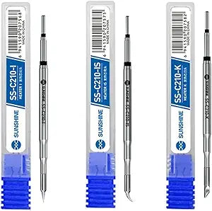 C210-K/I/IS Soldering Iron Tips 210 Heating Core Efficient Heat Conduction for JBC/Sugo/Aifen T210 T26 A9 Soldering Station
