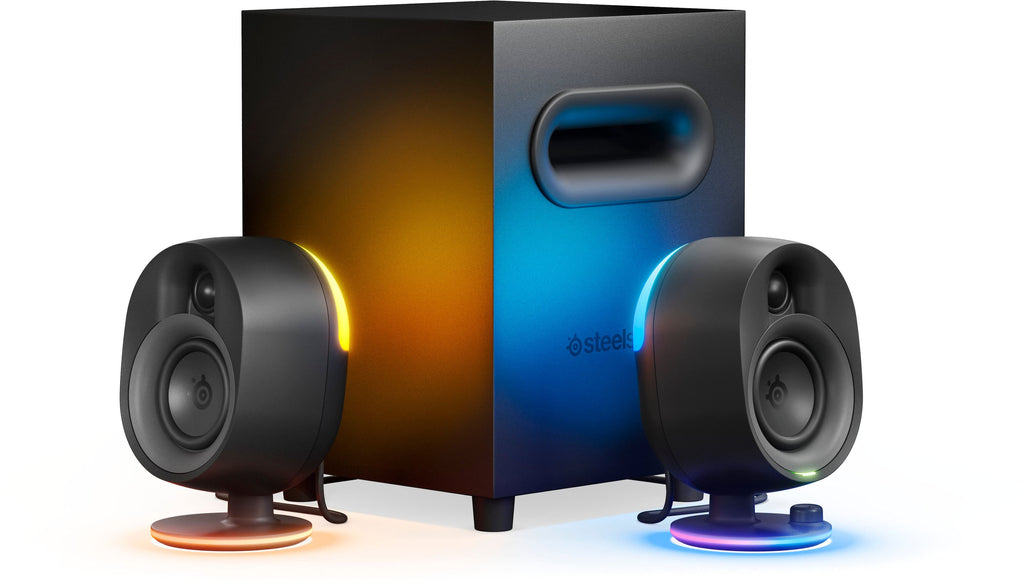 SteelSeries Arena 7 2.1 Bluetooth Gaming Speakers with RGB Lighting (3 Piece) Black 61541 - Best BuyLoading...Loading...