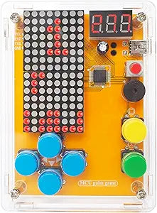 DIY Solder Project Game Kit with 5 Retro Classic Games for Electronic Soldering Practice and Learning, Comfortable Acrylic Case and Handheld Size, Ideal Gift for Family and Friends by VOGURTIME