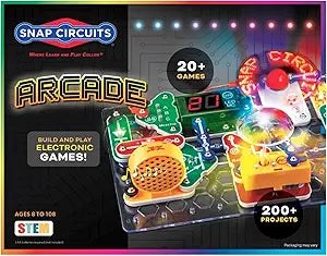 Snap Circuits “Arcade”, Electronics Exploration Kit, Stem Activities for Ages 8+, Full Color Project Manual (SCA-200)