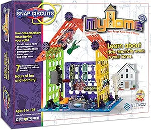 Snap Circuits Elenco My Home Electronics Building Kit for Kids Ages 8 and Up
