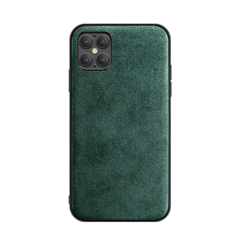 iPhone 14 Anacotte Luxeium premium microfiber suede handcraft iPhone case